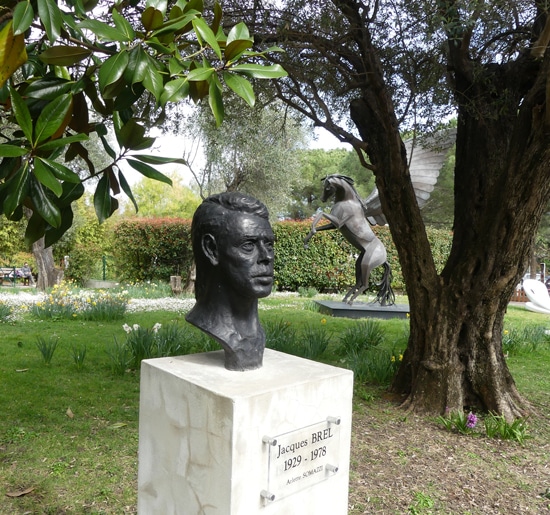 Jacques Brel au Parc de Cap Martin